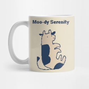 Moo-dy Serenity - 1bit Pixelart Mug